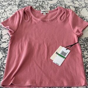 Kensie Mauve Short Sleeve Tee